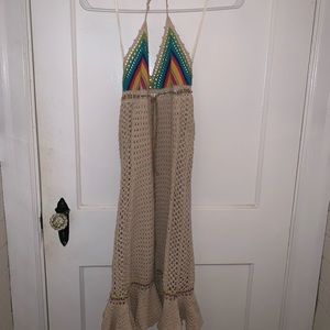 Free People Crochet Summer Dress Size XS